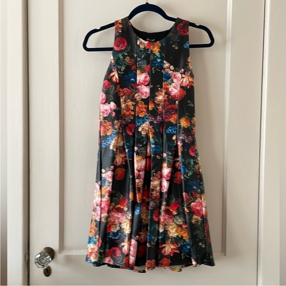 Ava & Yelly Other - Ava & Yelly Girls Pleated Faux Leather Dress